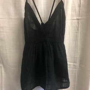 Melrose and Market black babydoll tank